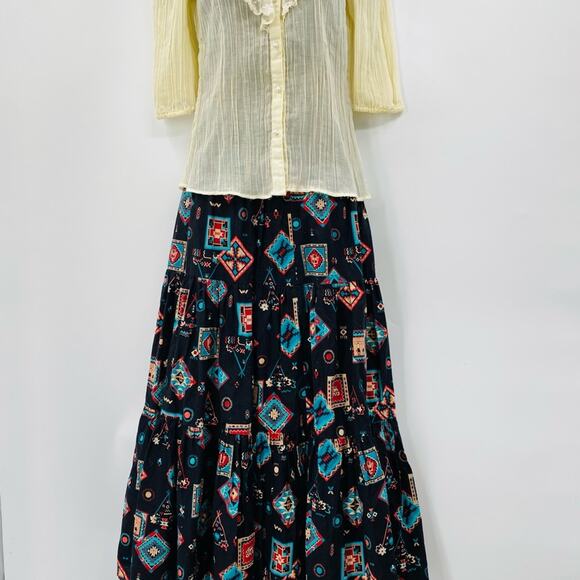 Vintage ms. Paquette sheer ruffle blouse - Picture 3 of 5